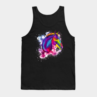 Pop Art Colorful Horse Tank Top